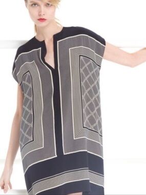 Vince Silk Tunic Shift Dress Size Small